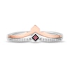 Thumbnail Image 7 of Enchanted Disney Tourmaline and 1/6 CT. T.W. Diamond Tiara and Horn Ring Set in Sterling Silver and 10K Rose Gold