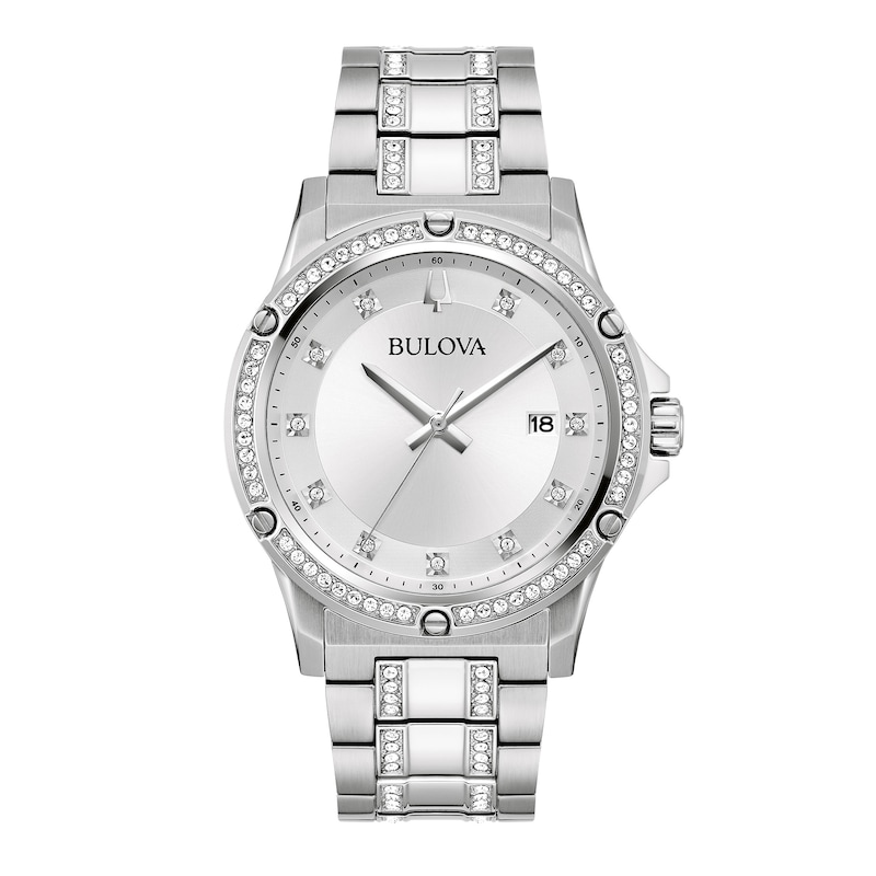 Men's Bulova Crystal Collection Watch and Bracelet Box Set (Model: 96K114)