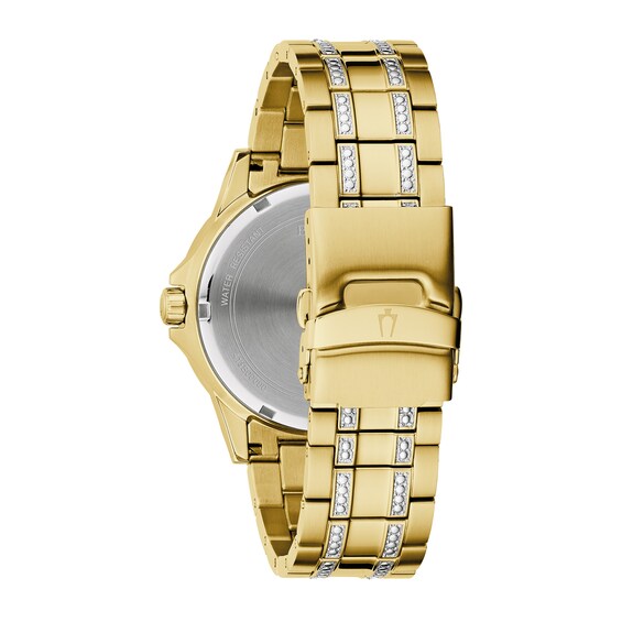 Men’s Bulova Exclusive Crystal Collection Watch and Bracelet Box Set (Model: 98K118)