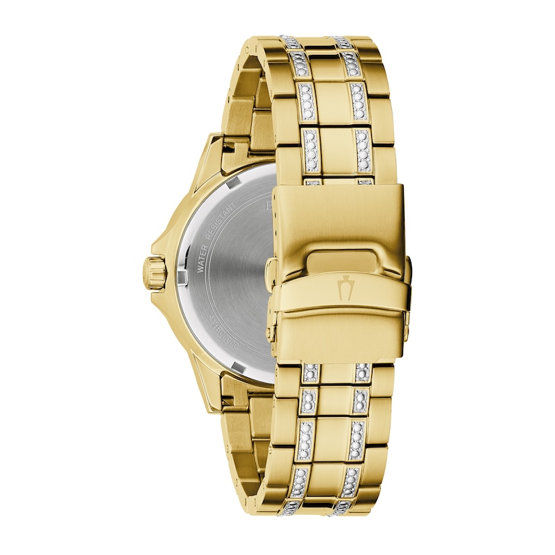 Men’s Bulova Exclusive Crystal Collection Watch and Bracelet Box Set (Model: 98K118)