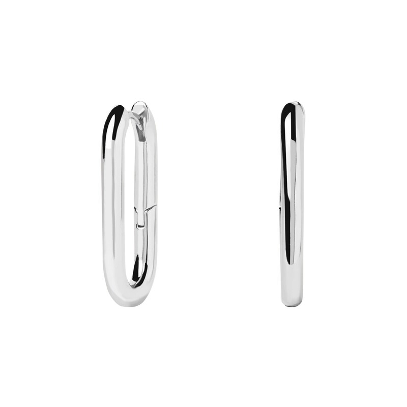 Main Image 1 of PDPAOLA™ at Zales Paper Clip Hoop Earrings in Brass