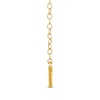 Thumbnail Image 4 of 1/4 CT. T.W. Diamond Bar Necklace in 10K Yellow Gold - 18”