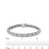 Thumbnail Image 4 of 1/4 CT. T.W. Diamond Miracle "S" Link Bracelet in Sterling Silver