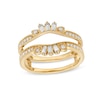 Thumbnail Image 1 of 1/3 CT. T.W. Baguette and Round Diamond Vintage-Style Solitaire Ring Enhancer in 14K Gold