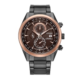 Men's Citizen Radio Control AT8267 Watch in Two-Tone Stainless Steel (Model AT8267-51X)