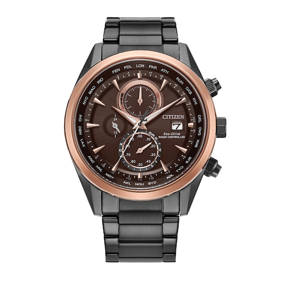 Men's Citizen Radio Control At8267 Watch in Two-Tone Stainless Steel (Model At8267-51X)