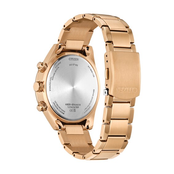 Men's Citizen Limited Edition 100 Pieces Radio Control At8262 Watch in Rose-Tone Stainless Steel (Model: At8262-55L)