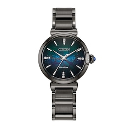 Ladies' Citizen Special Edition L. Mae Diamond Accent Watch in Grey Ion-Plated Stainless Steel (Model EM1067-53E)