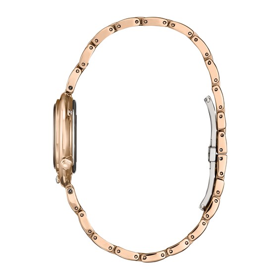 Ladies' Citizen L Arcly Diamond Accent Watch in Rose-Tone Stainless Steel (Model Em1113-58Y)