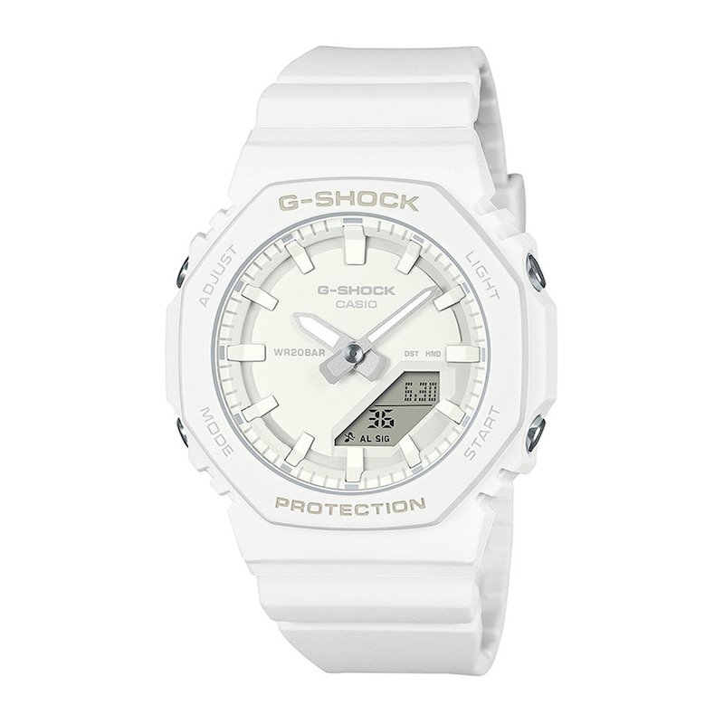Main Image 1 of Ladies' Casio G-Shock White Bio-Based Resin Watch (Model GMAP2100-7A)
