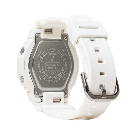 Ladies' Casio G-Shock White Bio-Based Resin Watch (Model Gmap2100-7A)
