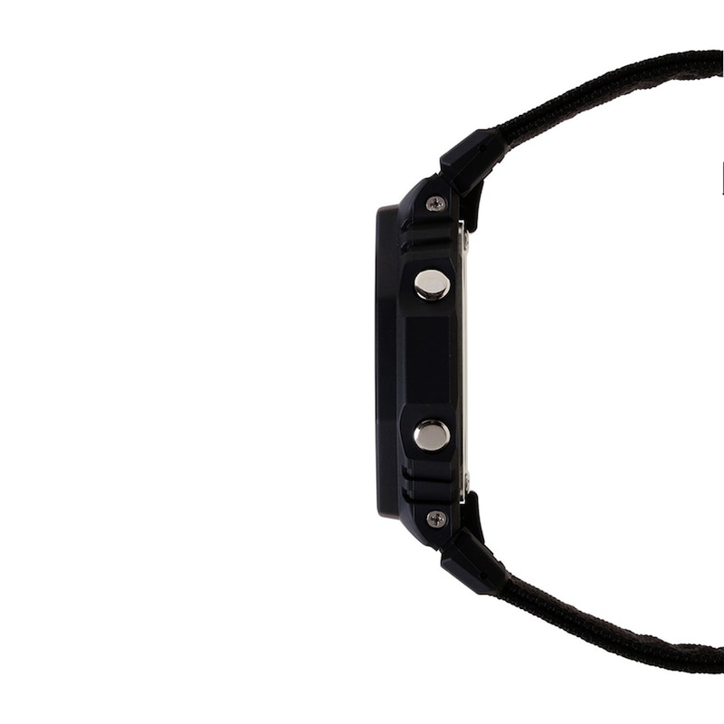 Main Image 3 of Men's Casio G-SHOCK Analog/Digital Display Watch with Black CORDURA® Nylon Band (Model  GA2100BCE-1A)