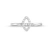 Thumbnail Image 4 of 1/10 CT. T.W. Diamond Open Marquise Ring in 10K White Gold
