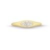 Thumbnail Image 4 of 1/6 CT. T.W. Marquise-Shaped Multi-Diamond Signet Ring in 10K Yellow Gold