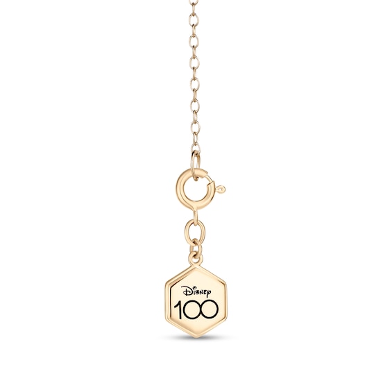 Enchanted Disney 1/6 CT. T.w. Diamond Script Necklace in 10K Gold