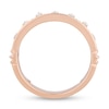 Thumbnail Image 4 of Enchanted Disney 1/5 CT. T.W. Diamond Castle Ring Set in 10K Rose Gold