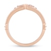 Thumbnail Image 5 of Enchanted Disney 1/5 CT. T.W. Diamond Castle Ring Set in 10K Rose Gold
