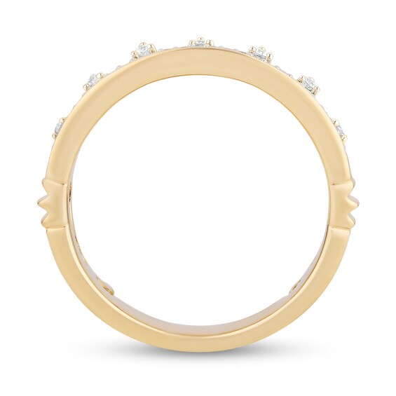 Enchanted Disney 1/5 CT. T.w. Diamond Castle Ring Set in 10K Gold