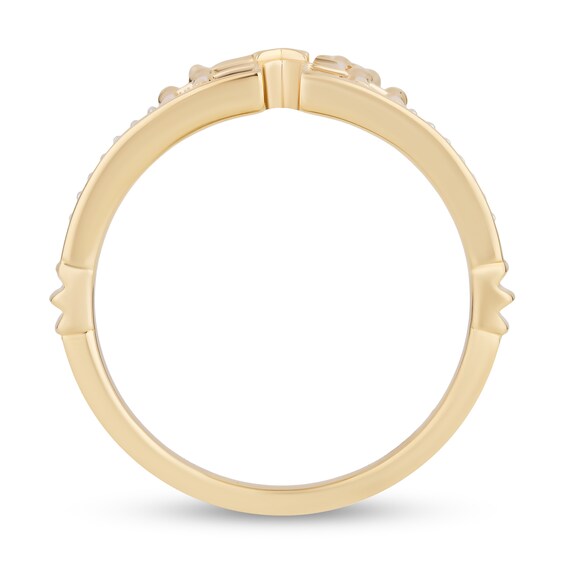 Enchanted Disney 1/5 CT. T.w. Diamond Castle Ring Set in 10K Gold
