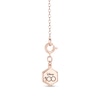 Thumbnail Image 2 of Enchanted Disney 1/6 CT. T.W. Diamond Script Necklace in 10K Rose Gold
