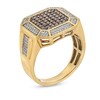 Thumbnail Image 2 of 3/4 CT. T.W. Brown and White Multi-Diamond Octagon Frame Ring in 10K Gold