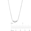 Thumbnail Image 4 of 1/10 CT. T.W. Diamond Three Stone Necklace in 10K White Gold