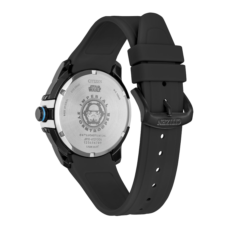 Main Image 3 of Men’s Citizen Eco-Drive® Star Wars™ Darth Vader Watch with Black Dial and Black Silicone Strap (Model: AW1659-00W)