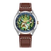 Thumbnail Image 1 of Men's Citizen Eco-Drive® Disney® Mickey Mouse Explorer Watch with Multi-Color Dial and Leather Strap (Model: AW1149-06W)