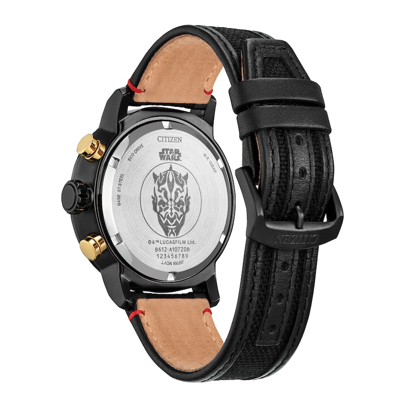 Main Image 3 of Men's Citizen Star Wars™ Eco-Drive® Chronograph Watch with Black Dial and Black Nylon Strap (Model: CA0766-02W)