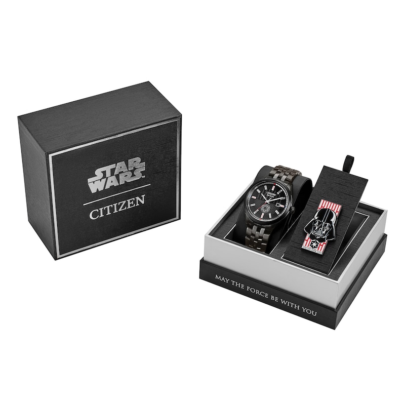 Main Image 1 of Men's Citizen Eco-Drive® Star Wars™ Darth Vader Watch with Black Dial (Model: BM7255-61W)