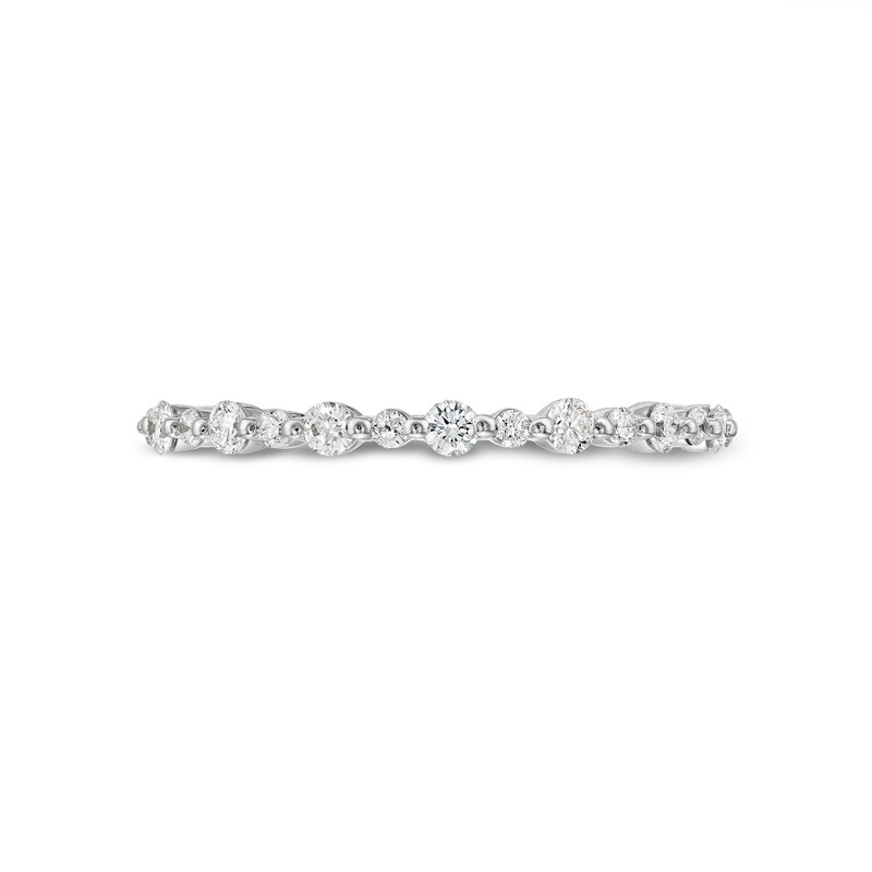 Main Image 4 of 1/4 CT. T.W. Diamond Ring in 14K White Gold