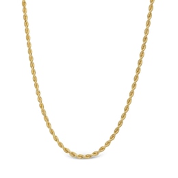 2.5mm Silk Rope™ Chain Necklace in Semi-Solid 14K Gold - 20"