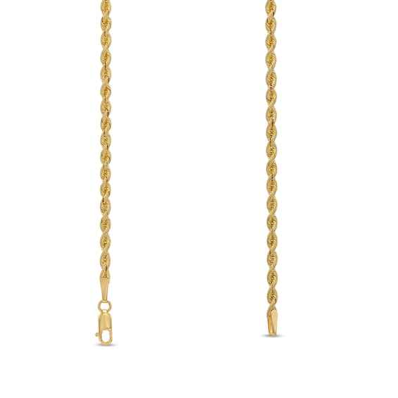 2.5mm Silk Rope™ Chain Necklace in Semi-Solid 14K Gold - 20"