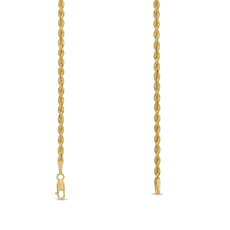 Main Image 3 of 2.5mm Silk Rope™ Chain Necklace in Semi-Solid 14K Gold - 20"
