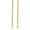 Thumbnail Image 2 of 3.7mm Rope Chain Necklace in Semi-Solid 14K Gold - 18"