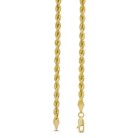 3.7mm Silk Ropeâ¢ Chain Necklace in Semi-Solid 14K Gold - 18"