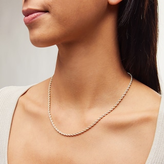 Main Image 2 of 2.5mm Silk Rope™ Chain Necklace in Semi-Solid 14K Gold - 18"