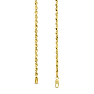 Main Image 3 of 2.5mm Silk Rope™ Chain Necklace in Semi-Solid 14K Gold - 18"