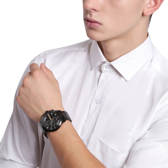 Men’s Armani Exchange Chronograph Watch with Black Dial (Model: Ax2164)