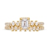 Thumbnail Image 4 of 1 CT. T.W. Emerald-Cut Diamond Duo Sides Bridal Set in 14K Gold