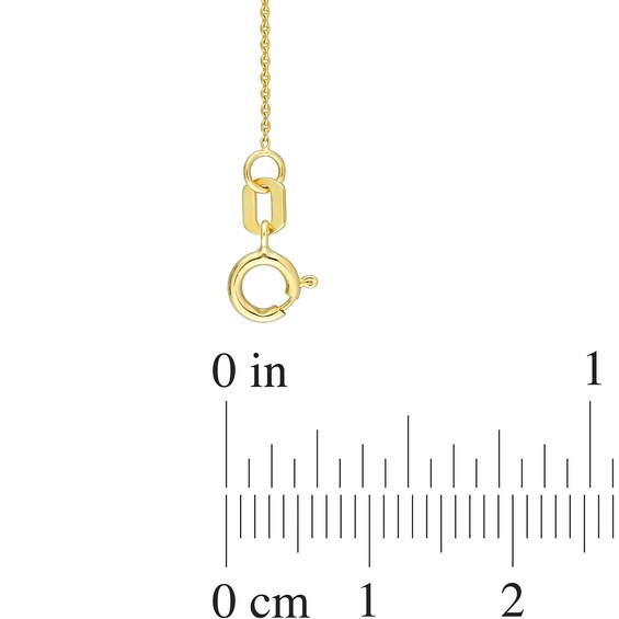 3.5-4.0mm Freshwater Cultured Pearl Dangle Station Necklace in 10K Gold â 18â