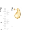 Thumbnail Image 3 of Sculpted Teardrop Earrings in Hollow 14K Gold