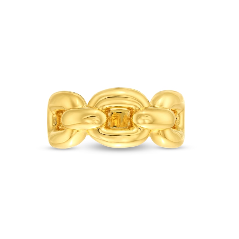 Main Image 4 of Sculpted Chain Link Ring in Hollow 14K Gold