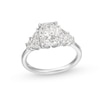 Thumbnail Image 0 of 3-3/8 CT. T.W. Radiant-Cut Certified Lab-Created Diamond Five-Stone Engagement Ring in 14K White Gold (F/VS2)