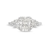 Thumbnail Image 3 of 3-3/8 CT. T.W. Radiant-Cut Certified Lab-Created Diamond Five-Stone Engagement Ring in 14K White Gold (F/VS2)