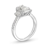 Thumbnail Image 2 of 2-7/8 CT. T.W. Emerald-Cut Certified Lab-Created Diamond Three-Stone Engagement Ring In 14K White Gold (F/VS2)