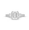 Thumbnail Image 3 of 2-7/8 CT. T.W. Emerald-Cut Certified Lab-Created Diamond Three-Stone Engagement Ring In 14K White Gold (F/VS2)