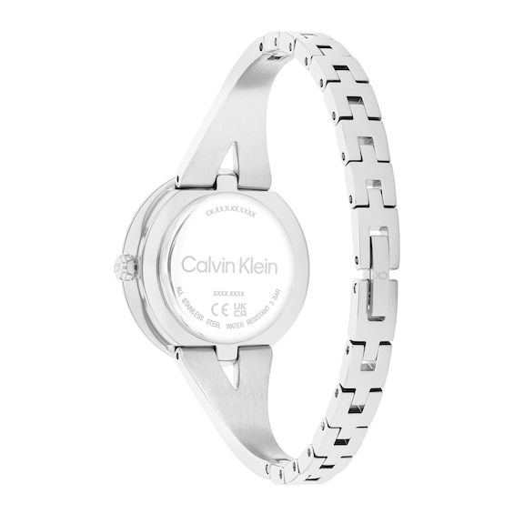 Ladiesâ Calvin Klein Tapered Bangle Watch with Black Dial (Model