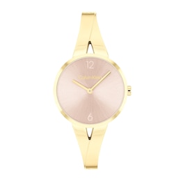 Ladies’ Calvin Klein Tapered Bangle Watch with Black Dial (Model: 25100027)