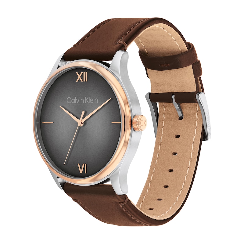 Men’s Calvin Klein Gray Gradient-Dial Watch (Model: 25200453)